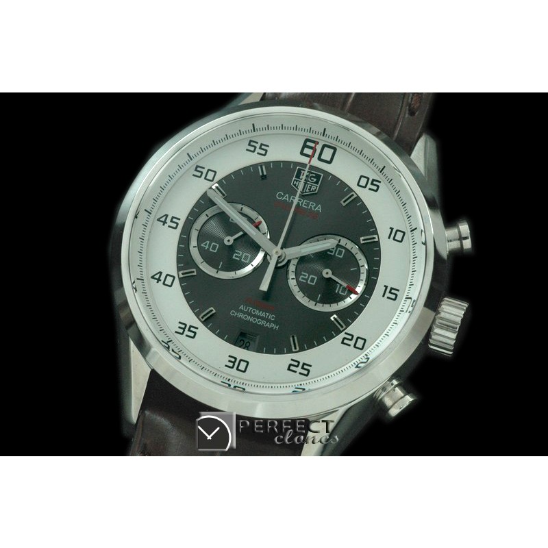 TG36F-101L Calibre 36 Flyback SS/LE White/Grey A-7750