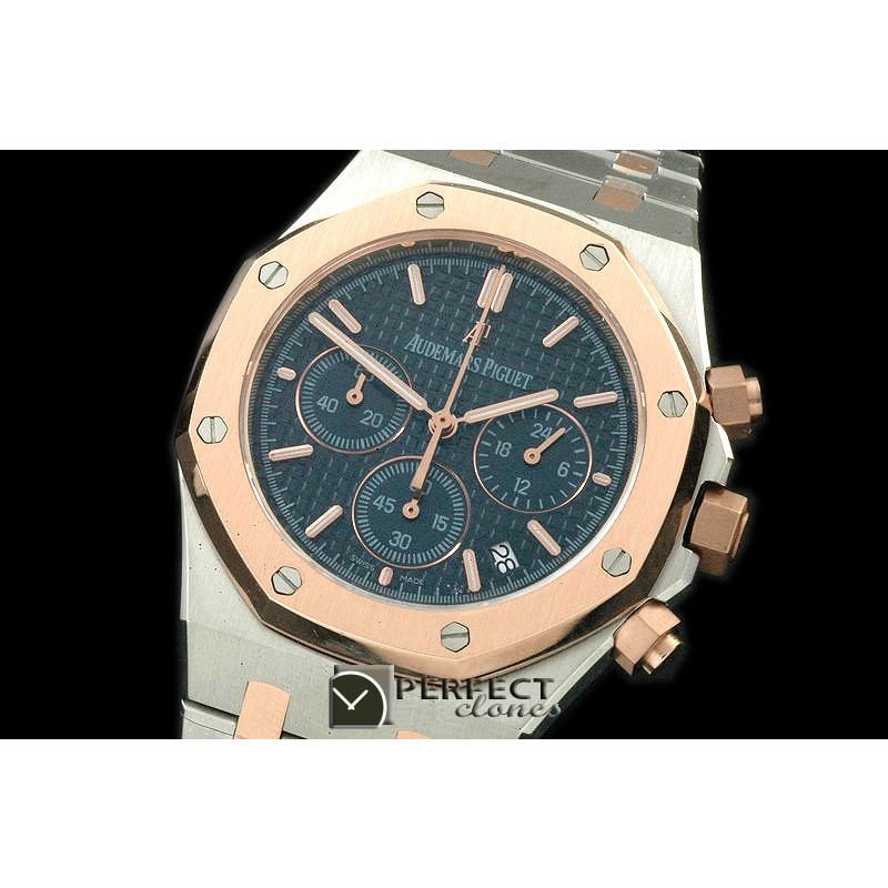 0APROC02008 Royal Oak Chrono RG/SS Blue Jap OS20 Quartz