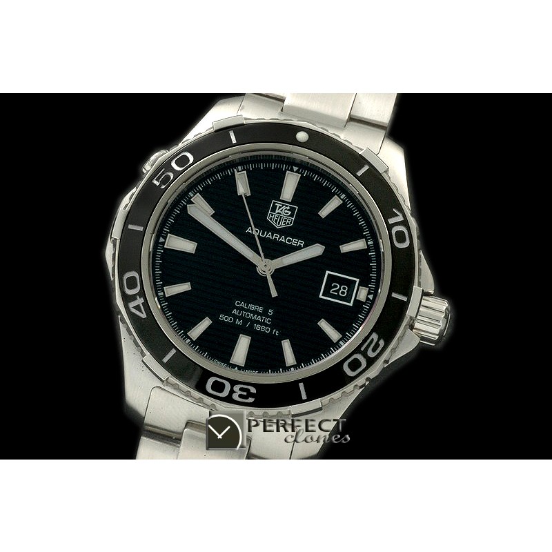 TGAQ00056 Aquaracer Calibre 5 SS/SS Black A-2824
