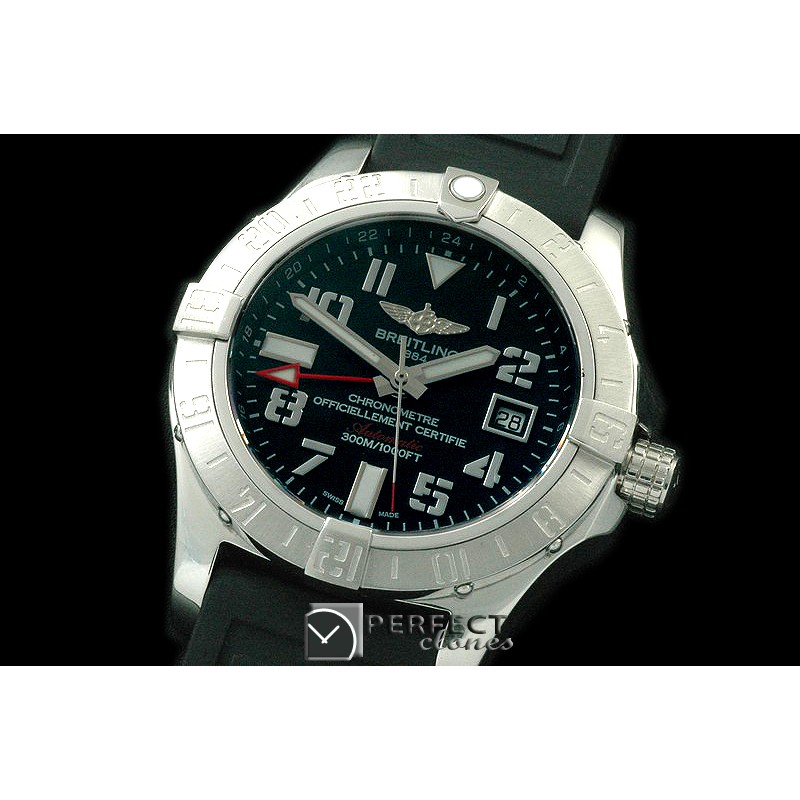 BLSW00057 Seawolf II GMT 2015 SS/RU Black Num A-2836