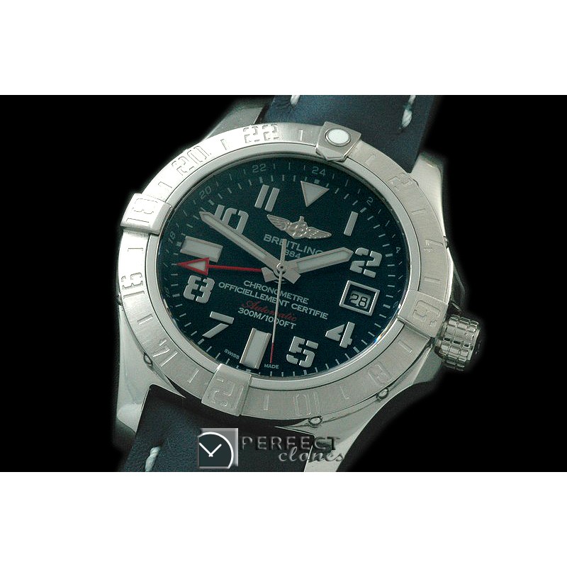 BLSW00057L Seawolf II GMT 2015 SS/LE Black Num A-2836