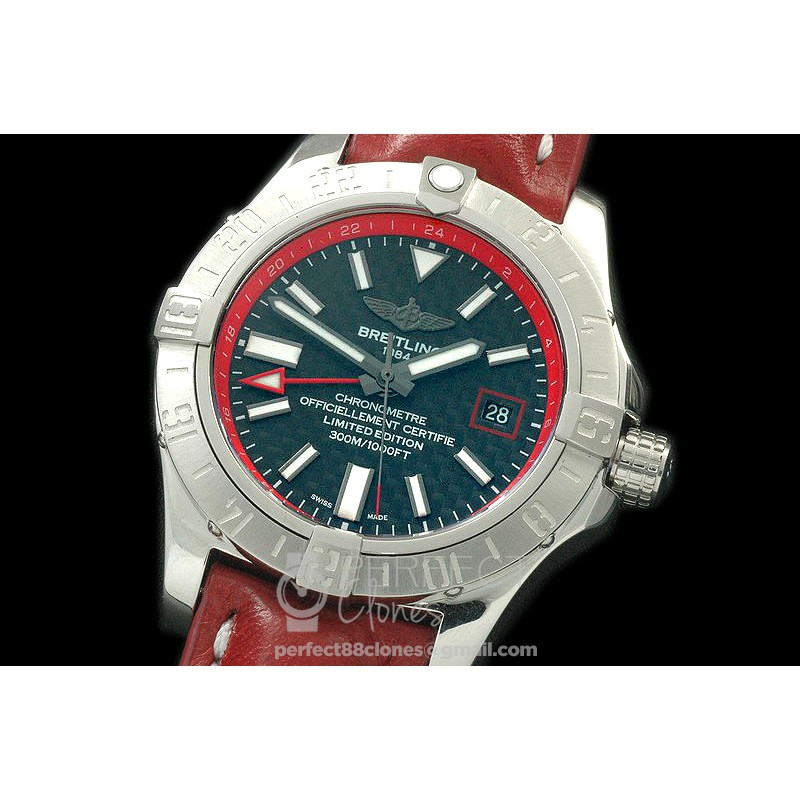 BLSW00054L Seawolf II GMT 2016 SS/LE CF Black Stick A-2836