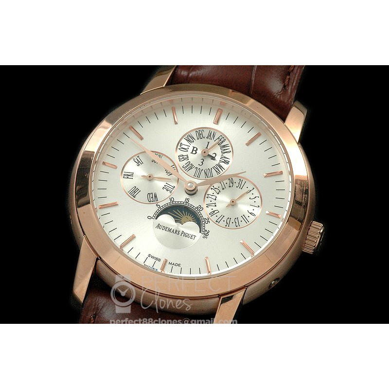 AP26390-111 Royal Oak 26390 Perpetual Calender RG/LE Wht A-2813