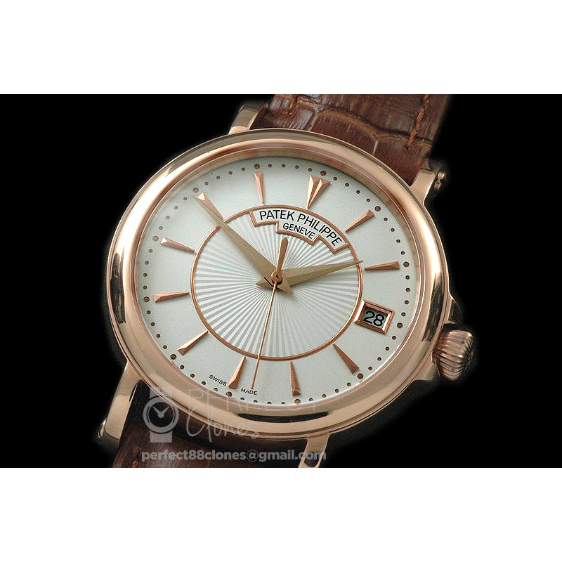PP00611 5153 Calastrava RG/LE Wht M-9015