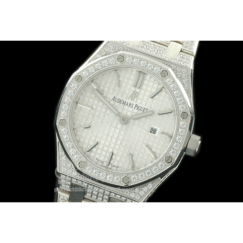 APLD01006 Royal Oak Ladies Diam/SS/SS White S-Qtz