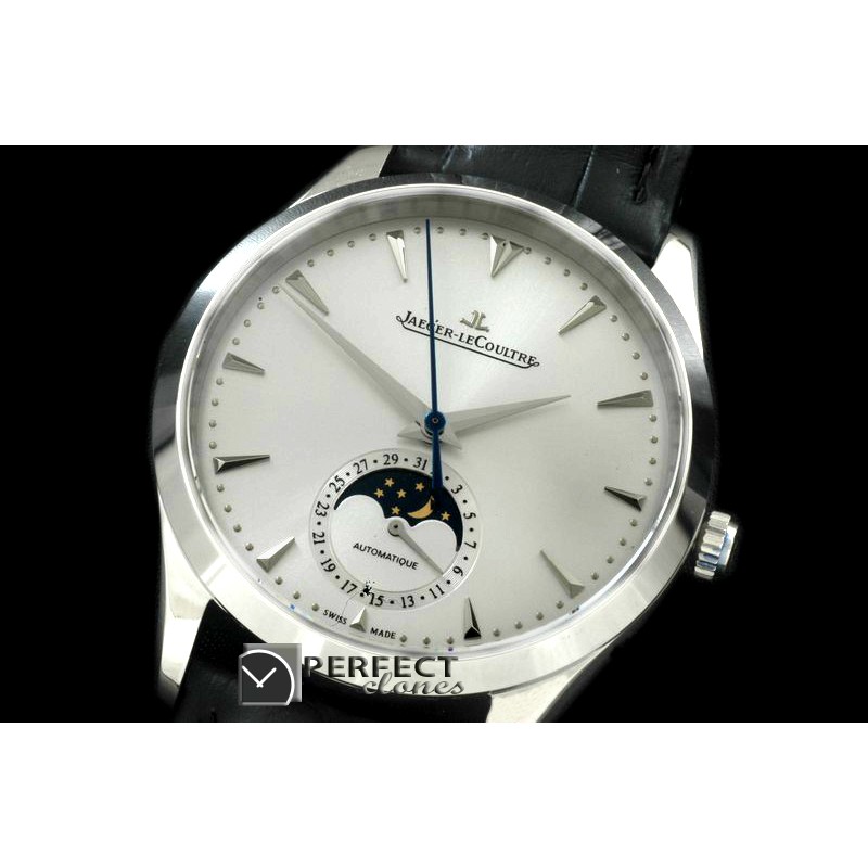 JLMC-081 Master Calender Auto SS/LE White J-9015