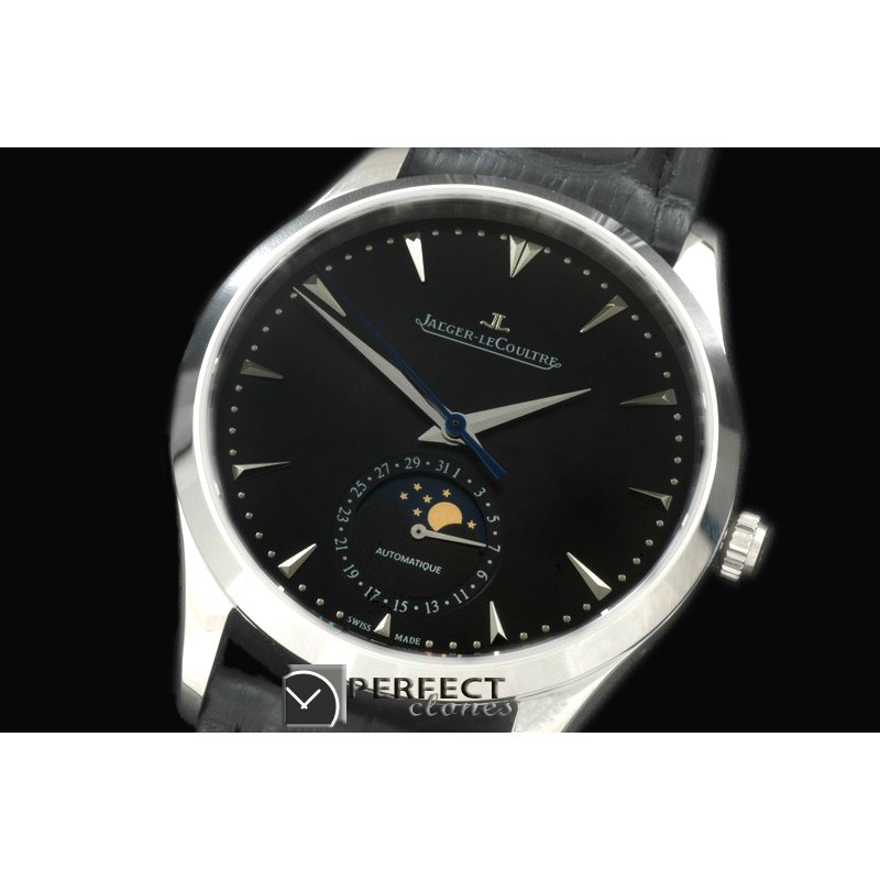 JLMC-082 Master Calender Auto SS/LE Black J-9015