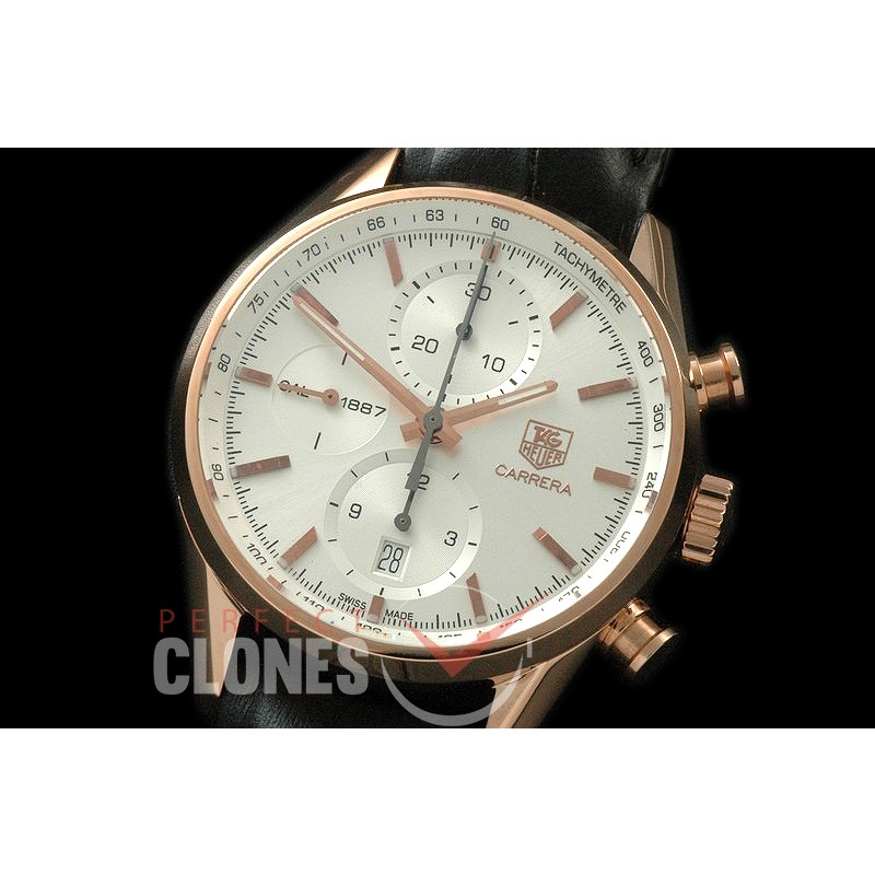 00TG1887-016L Carrera 1887 Chrono SS/LE White A-7750 28800