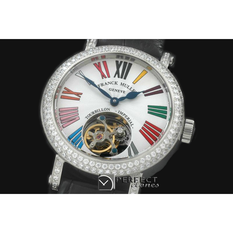 FMRD01001 Ronde Crazy Colours SS/LE White Roman Tourbillon