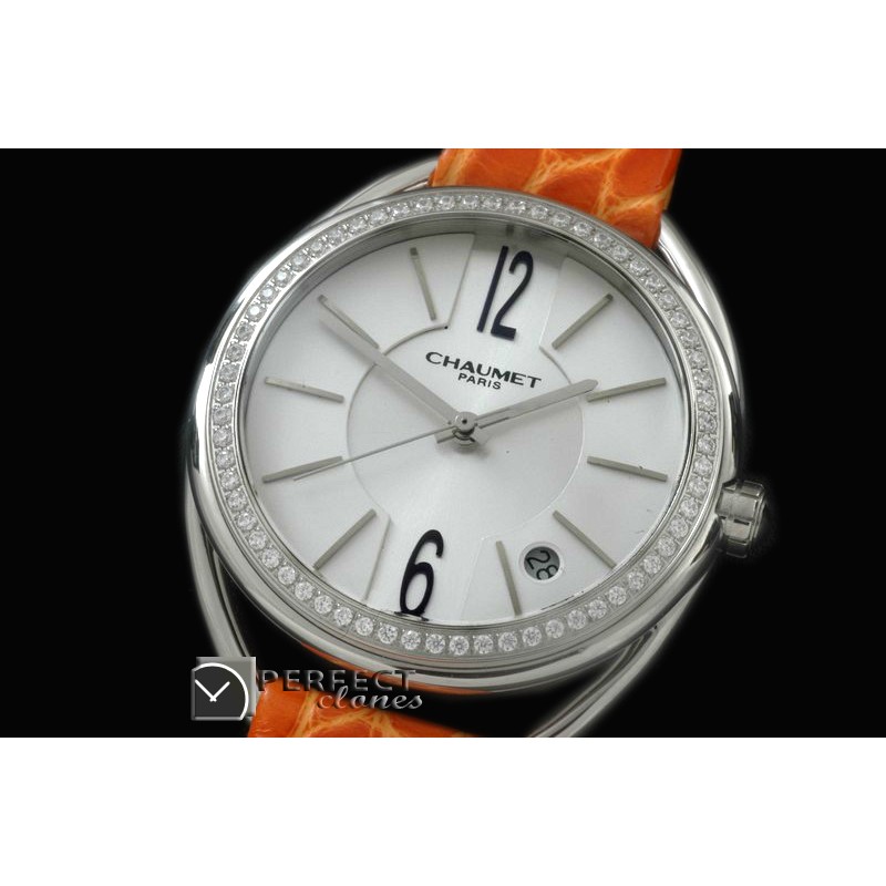 CT10031 Liens Ladies SS/LE White Swiss Eta Qtz c/w boxset