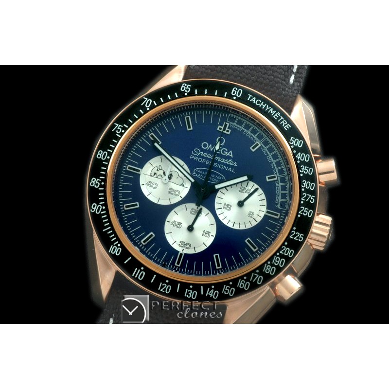 OMSP00173 Speedmaster Snoppy RG/LE Blue OS2Quartz