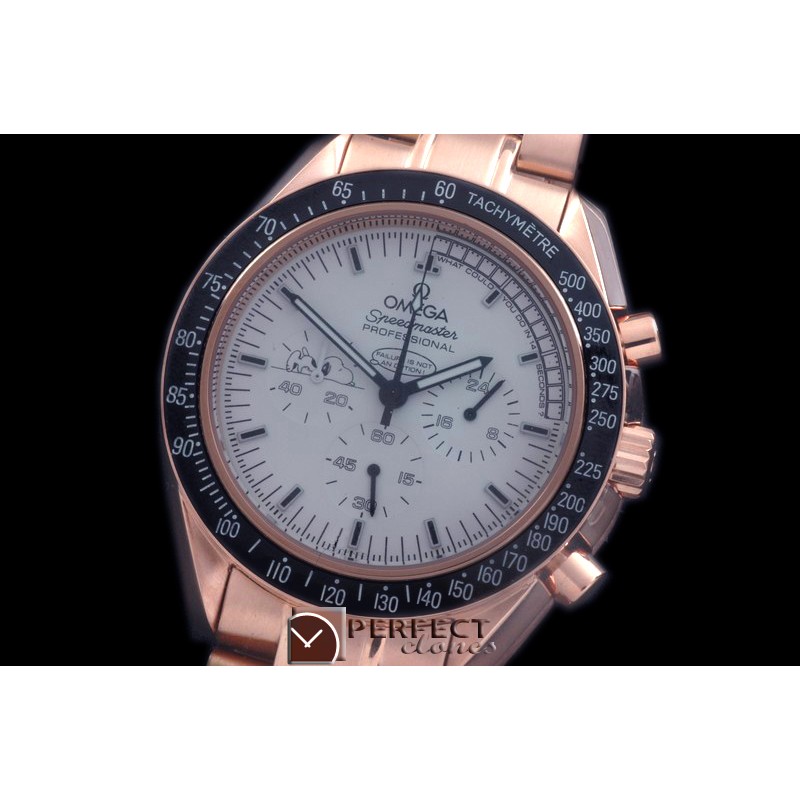 OMSP00171A Speedmaster Snoppy RG/RG White OS2Quartz