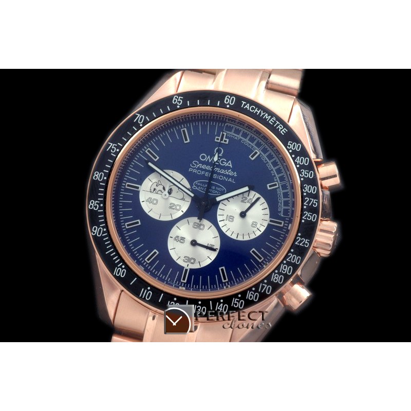 OMSP00173A Speedmaster Snoppy RG/RG Blue OS2Quartz