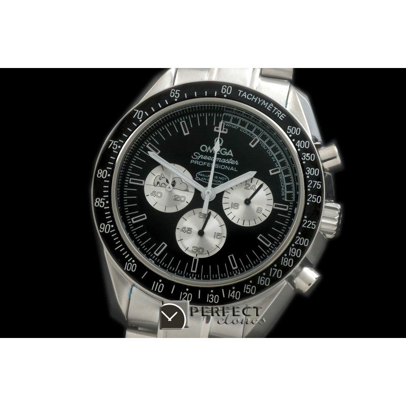 OMSP00162S Speedmaster Snoppy SS/SS Black OS2Quartz
