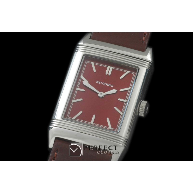 JLR-094 Reverso Classique SS/LE Brown Stk Jap Quartz