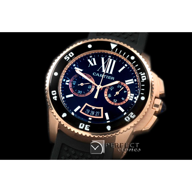 CARCC00212R Calibre de Cartier D-Chrono RG/RU White OS20