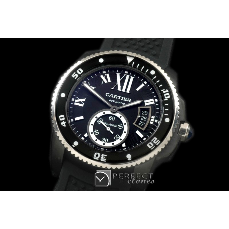 CARCC00189R Calibre de Cartier Diver PVD/RU Black 2813