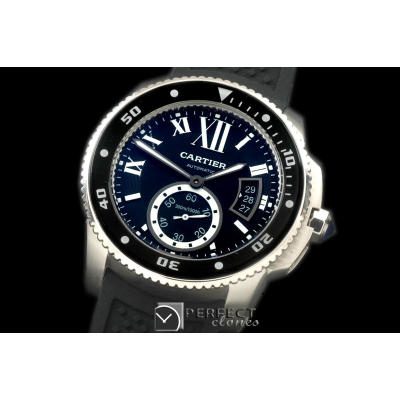 CARCC00182R Calibre de Cartier Diver SS/RU Black 2813