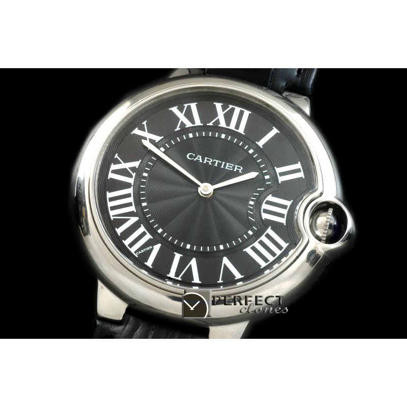 CARBA-MID-03L Ballon De Cartier Mid SS/LE Black Roman Miyota