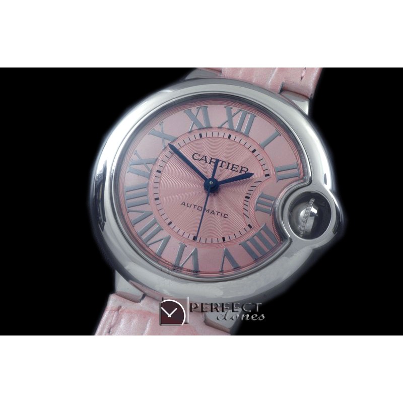 CARBA-L-06L Ballon De Cartier Ladies SS/LE Pink Roman Miyota