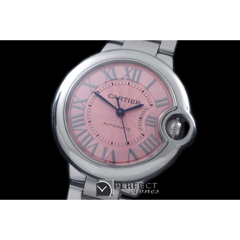 CARBA-L-06S Ballon De Cartier Ladies SS/SS Pink Roman Miyota