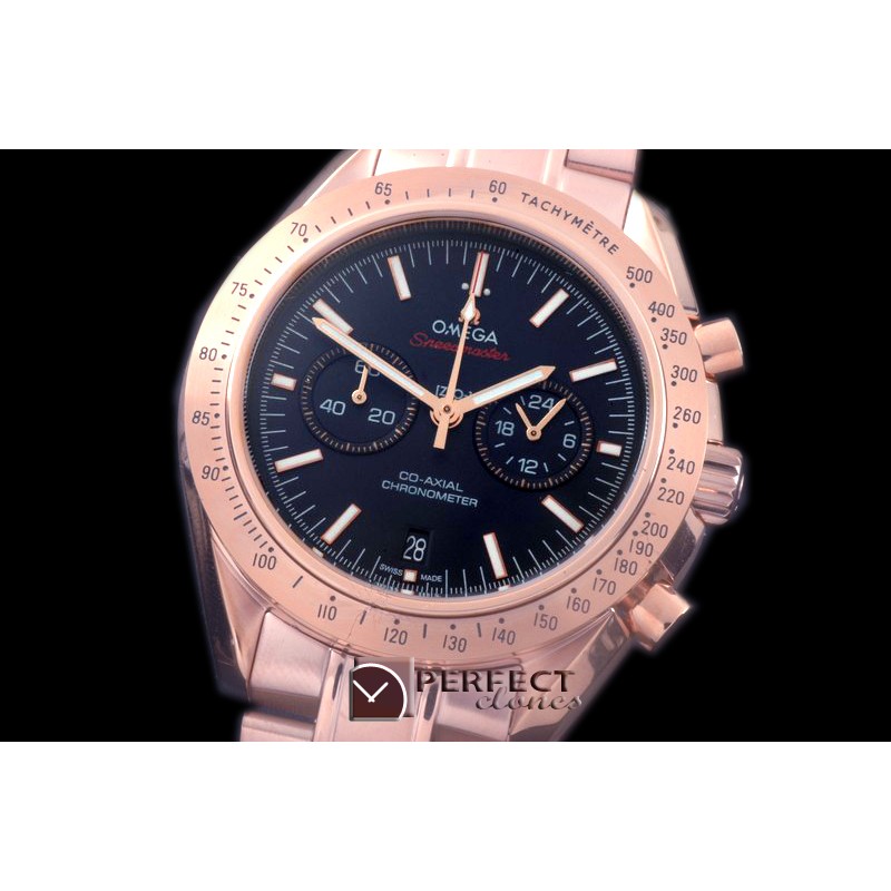 OMSP00217S Speedmaster RG/RG Black OS2Quartz