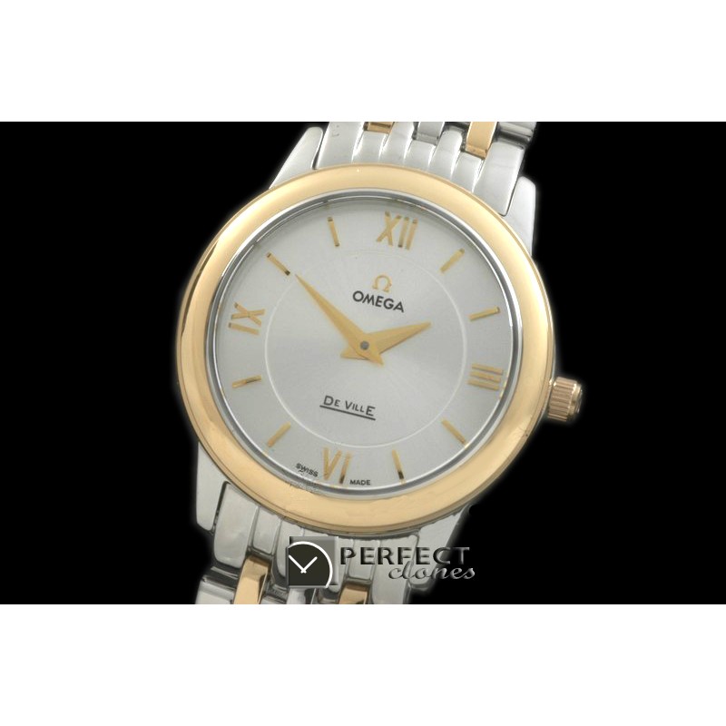 OMPRE-111 Deville Prestige SS/YG White Jap Qtz