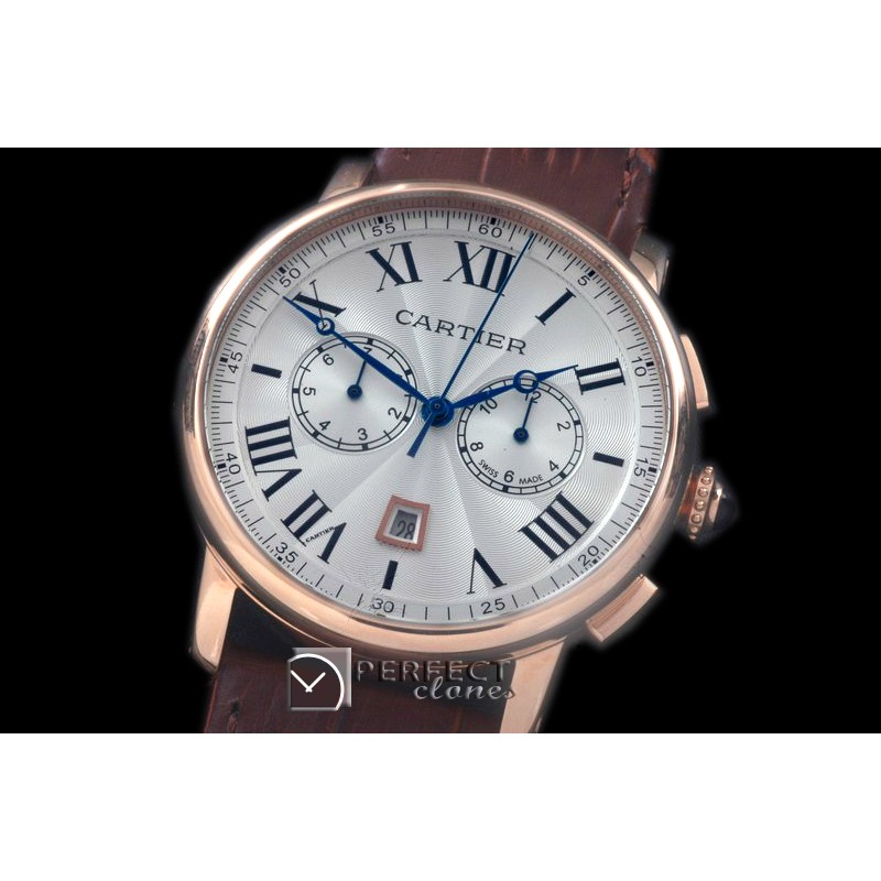 CARTDE-106 Rotonde De Cartier Chrono RG/LE White A-2813
