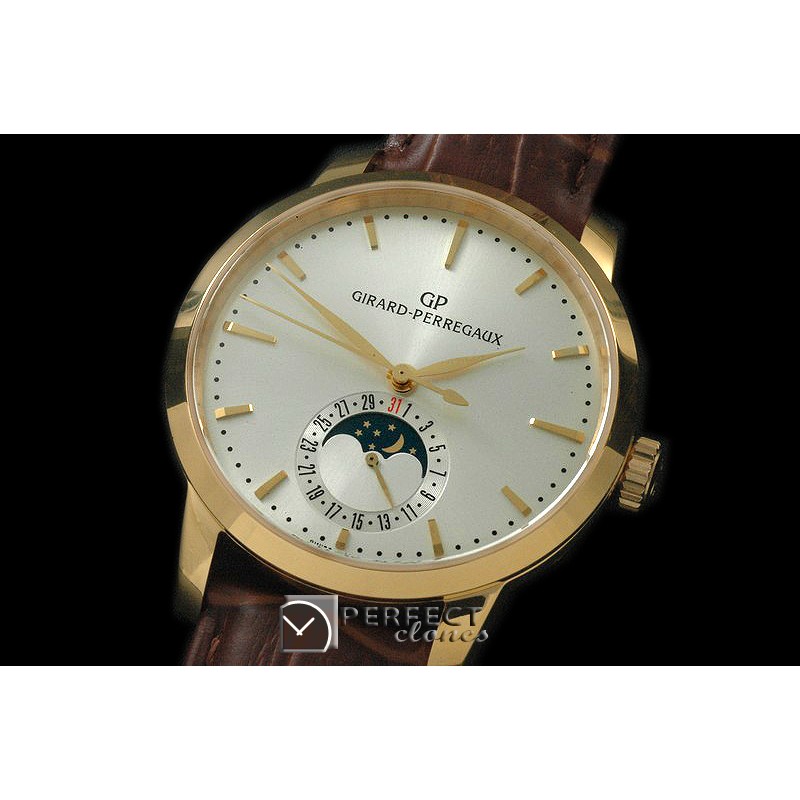 GP10006 1966 Date-Moonphase YG/LE White M-9015