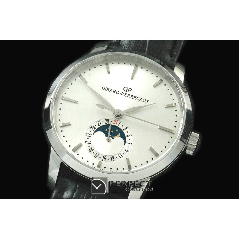GP10001 1966 Date-Moonphase SS/LE White M-9015