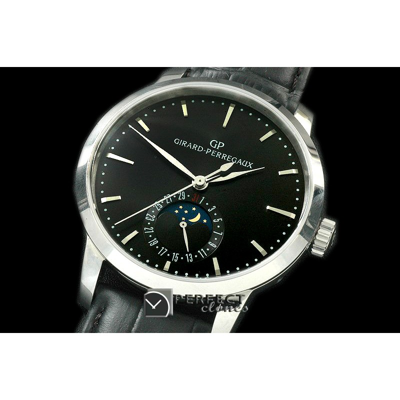 GP10002 1966 Date-Moonphase SS/LE Black M-9015