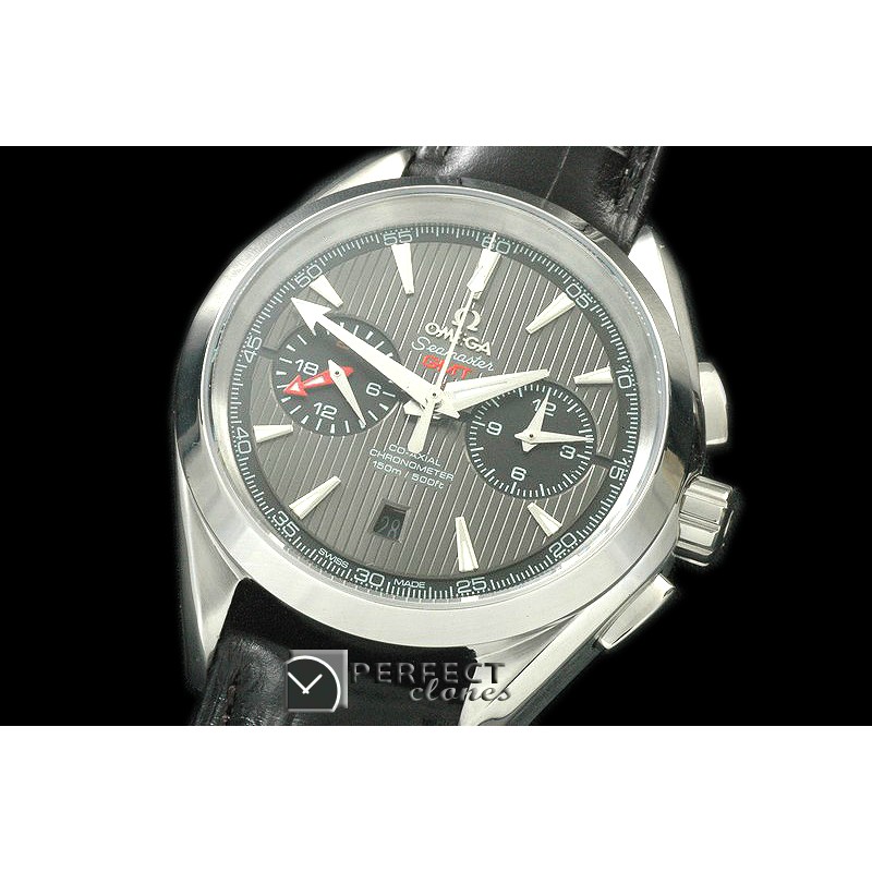 OMATC43-103 Aqua Terra Chronograph SS/LE Grey A-7750
