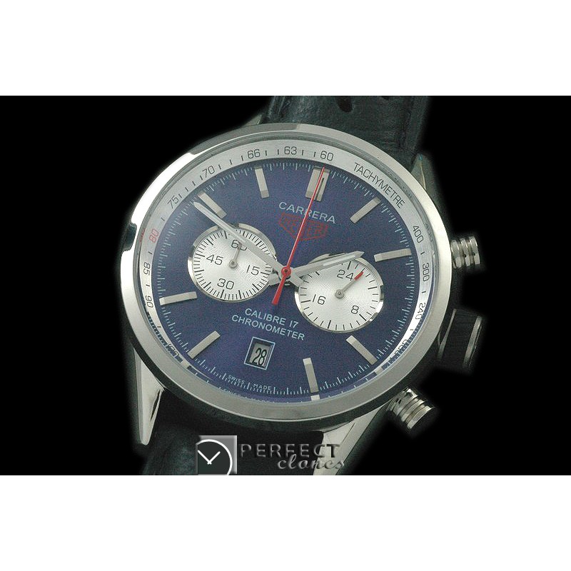 TG16-103 Carrera 16 Chrono SS/LE Black Jap OS20 Qtz