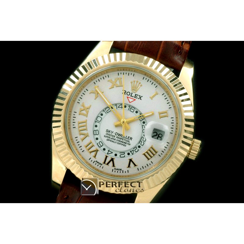 RSKD02007L SkyDweller YG/LE White ST 3855