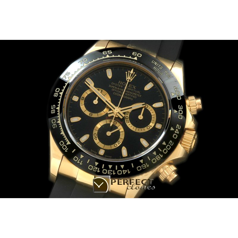 RLDF01062R Daytona 116528 YG/RU Black Stk A-775Sec@6 28800
