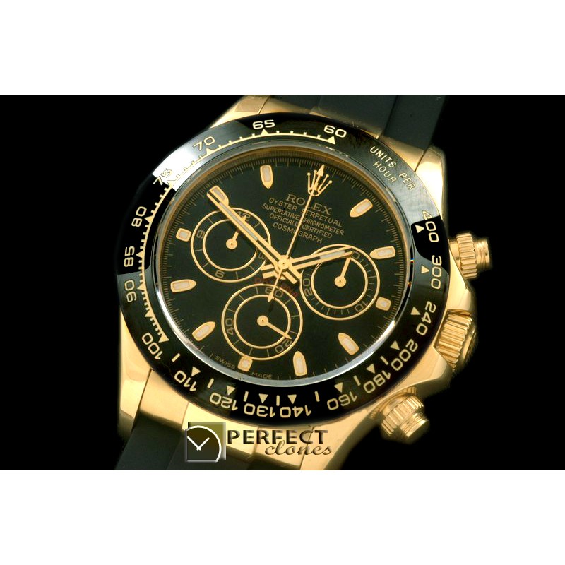RLDF01065R Daytona 116528 YG/RU Black Stk A-775Sec@6 28800