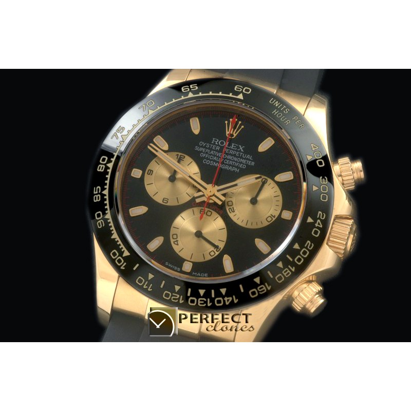 RLDF01067R Daytona 116528 YG/RU Black Stk A-775Sec@6 28800