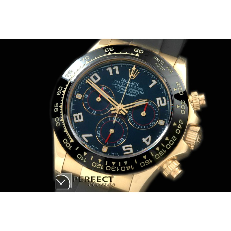 RLDF01085R Daytona 116528 YG/RU Blue Num A-775Sec@6 28800