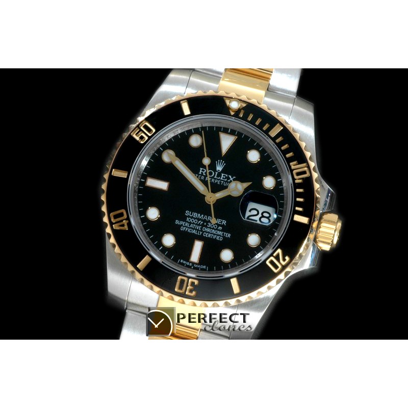 RLST-18K-101 116613 Black TT Sub Swiss 2836