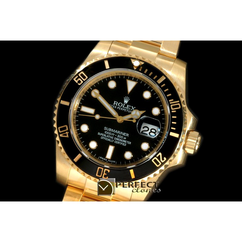 RLSF-18K-101 116619 Black FG Sub Swiss 2836