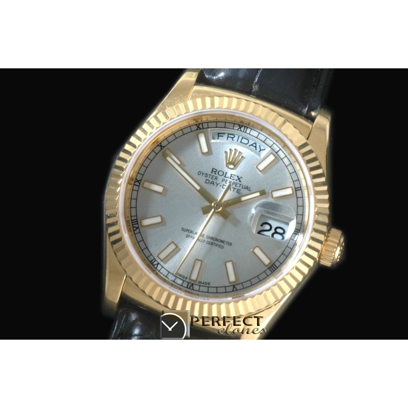 RL36DD-YG-18K-103 118138 Silver Stk YG Swiss 2836