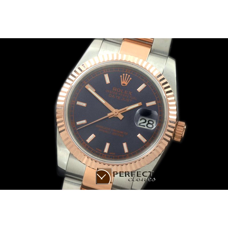 RDJMTR00304 RG/SS Fluted Oyster Blue Stk 2836