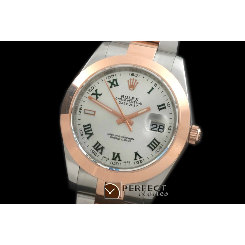 R41DJTR00231 SS/RG Oyster Smooth White Roman Asian 28360054f