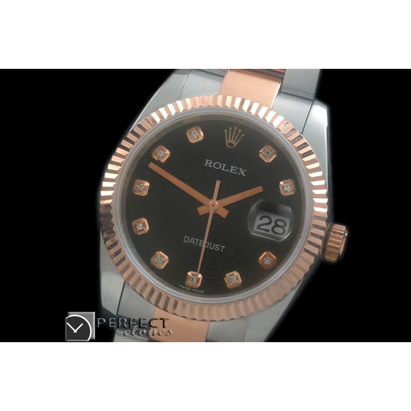 RDJMTR00337 RG/SS Fluted Oyster Jul Black Diam 2836