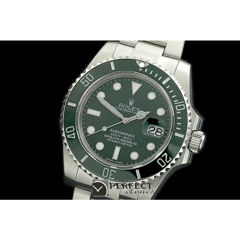 RLS-SW-102 116610LV Green SS Sub Swiss Eta 2836