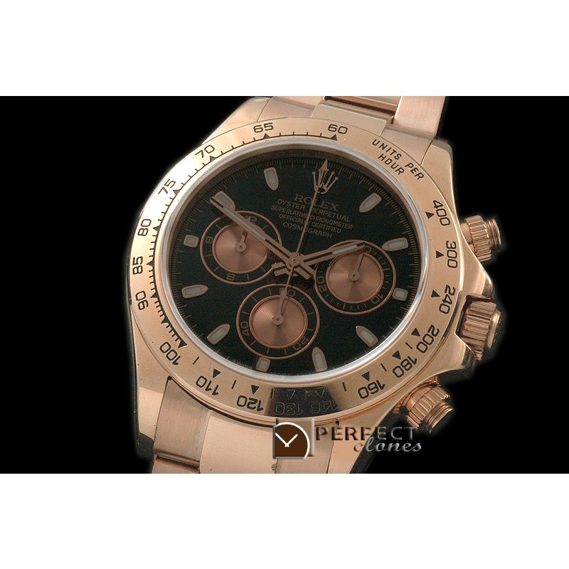 RLDFR00103A Daytona 116505 RG/RG Blk Stk A-7750/4130