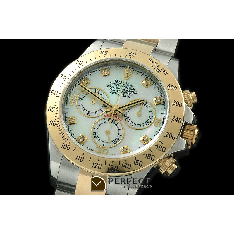 RLDT00126 Daytona 116523 YG/SS MOP Wht Diam A-7750 Sec@6 28800