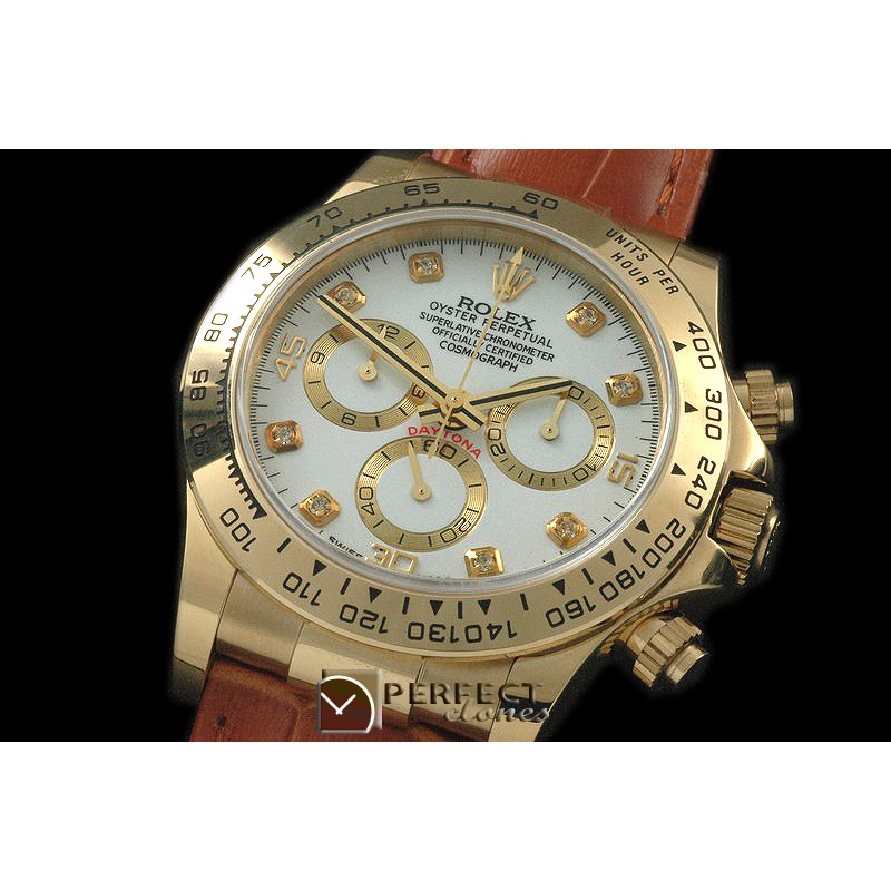 RLDF00121AL Daytona 116508 YG/LE White Diam A-7750/4130