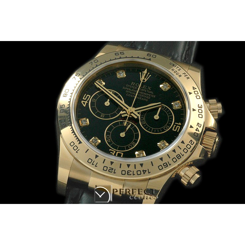 RLDF00125AL Daytona 116508 YG/LE Black Diam A-7750/4130