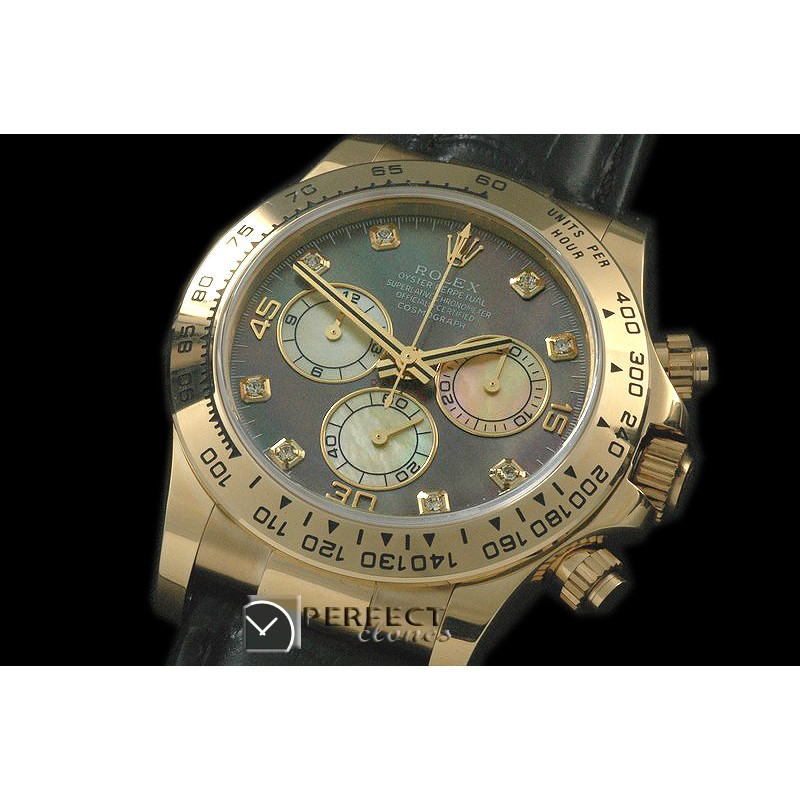 RLDF00127AL Daytona 116508 YG/LE MOP Black Diam A-7750/4130